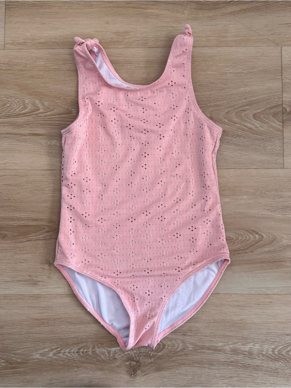 Paisley Lane Pink Eyelet One-Piece Swimsuit
